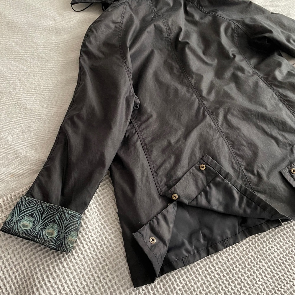 BARBOUR LIBERTY BEADNELL WAX COTTON HOODED JACKET, EUC. US 14 UK 18 - Picture 2 of 16